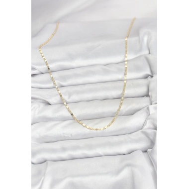 CM 14K Gold Renk Ezme Zincir Model 60 cm Kadın Kolye
