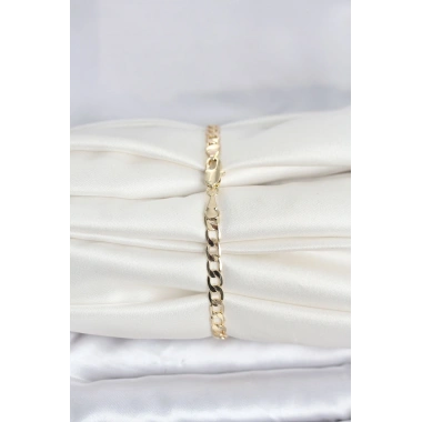CM 14K Gold Renk Halka Zincir Model Kadın Bileklik