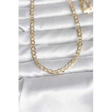 CM 14K Gold Renk Kalın Zincir Model 60 cm Kadın Kolye