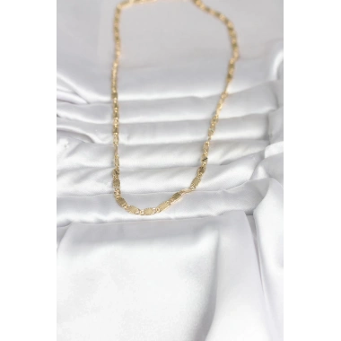 CM 14K Gold Renk Lazer Model 45 cm Kadın Kolye