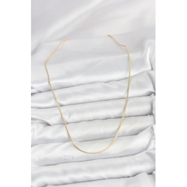 CM 14K Gold Renk Yılan Zincir Model Kadın Kolye
