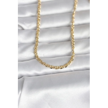 CM 14K Gold Renk Zincir Model 60 cm Kadın Kolye