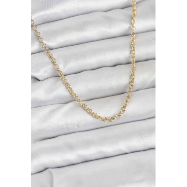 CM Gold Renk Pirinç Halkalı Model Kadın Kolye