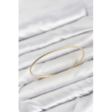 CM Gold Renk Simli Model 65 mm Bilezik