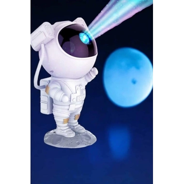 Çocuklara Özel Projeksiyon Astronot Lamba Speaker Sevimli