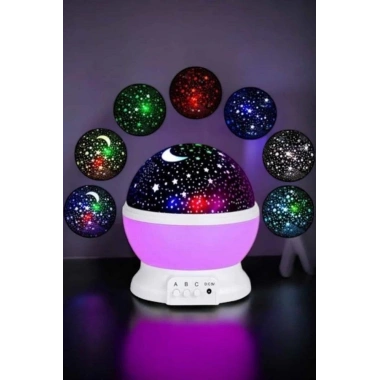 Çocuklara Özel Yıldızlı Gece Lambası