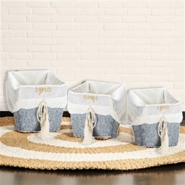 Çok Amaçlı Saklama Organizer Kutu Kare Keçe  Sepet (maxi) - 03426