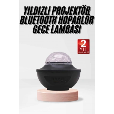 Çok Renkli Projektör Lamba Disko Topu Gece Lambası Kablosuz