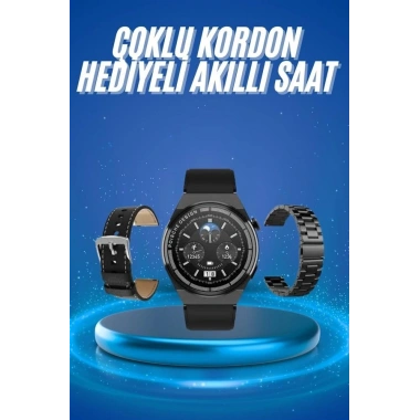Çoklu Kordon Hediyeli Akıllı Saat Çağrı Cevaplama Müzik Dinleme Dokunmatik Ekran