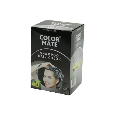 COLOR MATE 10PCS SİYAH SAÇ BOYAMA ŞAMPUANI (5468)
