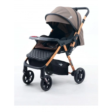 Comfymax 2-Way Çift Yönlü Bebek Arabası  – Wood Brown