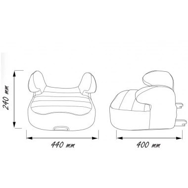 Comfymax Isofixli Yükseltici 15-36kg Oto Koltuğu - Blue Line