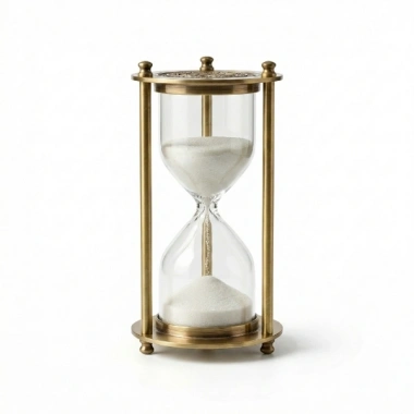 Dekoratif Cam Kum Saati 7x14 cm