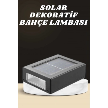 Dekoratif Duvar Lambası Solar Güneş Enerjili Bahçe Aydınlatması