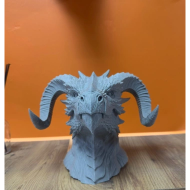 Dekoratif Ejderha Heykeli Özel Tasarım Mitolojik Figür 22x17 cm