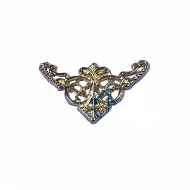 Dekoratif Köşe Süsü, Köşelik - Küçük, 19x34mm, Sarı, 100 Adet