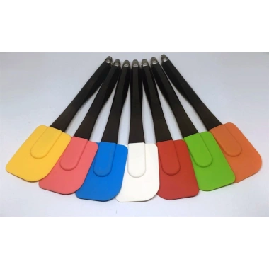 Dekoratif Renkli Silikon Spatula Pratik Sevimli Spatula Kaşık (5468)