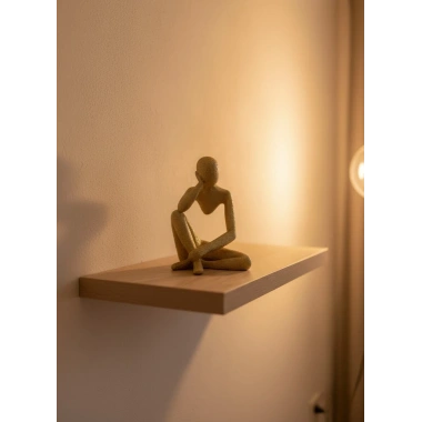 Dekoratif Sarı İnsan Figürü Modern Masa ve Raf Süsü