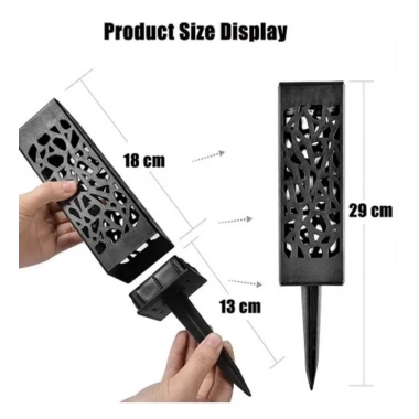 Dekoratif Solar Güneş Enerjili Bahçe Aydınlatması Yürüyüş Yolu Seti ( 6 Adet )