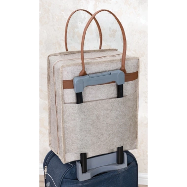 Deri Kulplu Ayakkabı Seyahat Çantası 04263