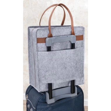 Deri Kulplu Ayakkabı Seyahat Çantası 04263