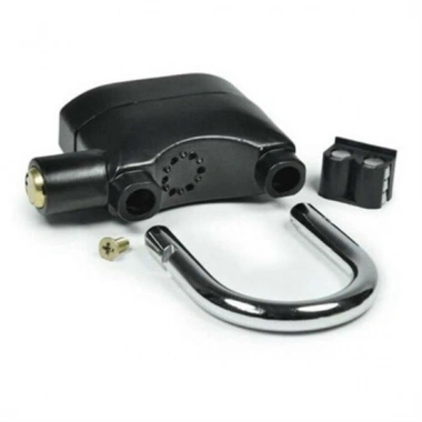 Desibel Siyah Alarmlı Çok Fonksiyonlu Ekstra Güvenlikli Kare Asma Dolap Kilidi (5468)