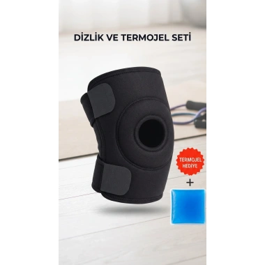 Destekli Diz Korsesi Çapraz Bağ Sporcu Termojel Hediyeli