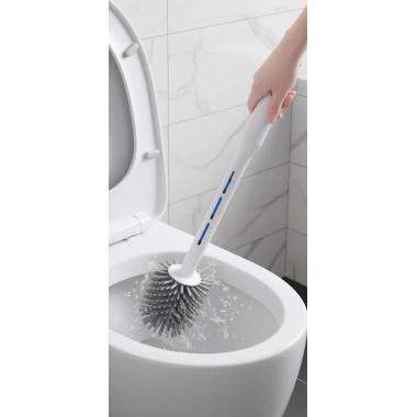 Deterjan Hazneli Ergonomik Silikon Tuvalet Fırçası