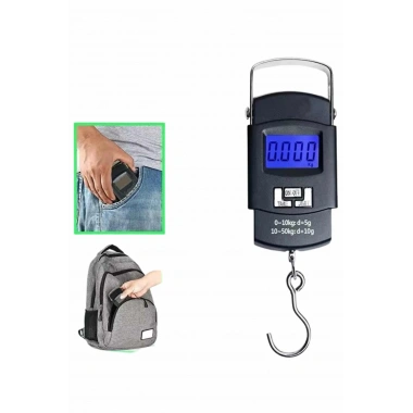 Dijital El Kantarı 50 Kg Hassas LCD Ekranlı Bagaj Tartısı