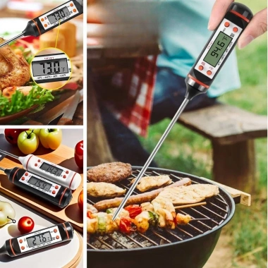 Dijital Gıda Termometresi Süt,Et,Yoğurt Mayalama,Mama Derecesi Ölçer Gıda Termometresi (5468)