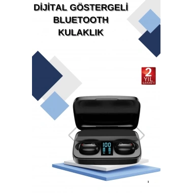 Dijital Göstergeli Bluetooth Kulaklık Kablosuz TWS Stereo Bluetooth 5.0