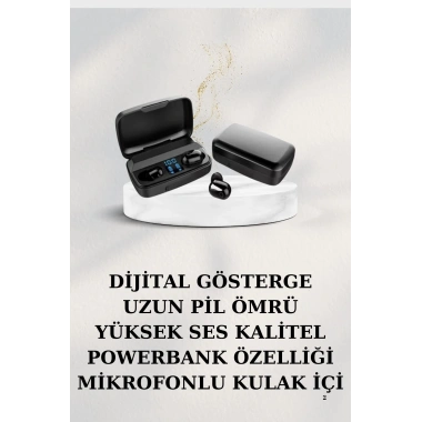 Dijital Göstergeli Bluetooth Kulaklık Kablosuz TWS Stereo Bluetooth 5.0
