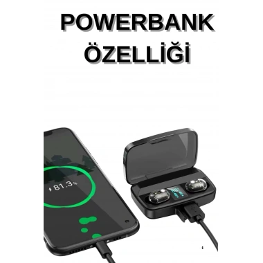 Dijital Göstergeli Bluetooth Kulaklık Kablosuz TWS Stereo Bluetooth 5.0