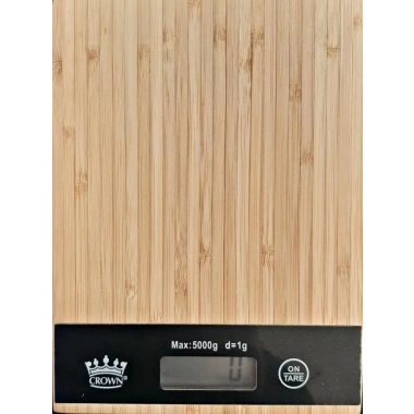 Dijital Lcd Mutfak Tartısı Terazisi 5kg Bambu Desenli