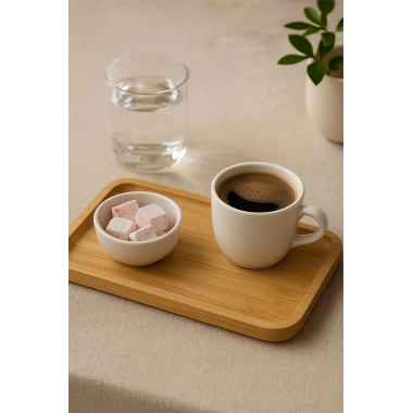 Dikdörtgen Bambu Sunumluk 14x24 cm