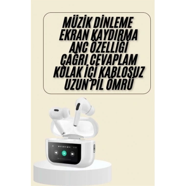 Dokunmatik Ekranlı Bluetooth Kulaklık TWS İOS Android Tüm Telefonlara Uyumlu Kulaklık
