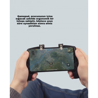 Dört Parmak Destekli Mobil Gamepad Tetikli Oyun Kontrolcüsü
