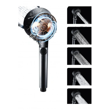 Duş Başlığı Pervaneli Serinletici Tasarım 5 Modlu (5468)