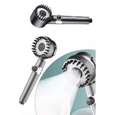 Duş Başlığı Yüksek Basınçlı Masaj Taraklı 3 Kademeli