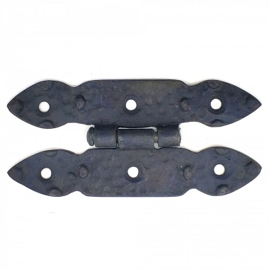 Eco Lounge Antika Tarz Dekoratif Pirinç Düğmeli Menteşe - 117x57 mm, Oksit