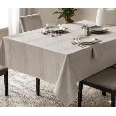 Eco Lounge Dertsiz Masa Örtüsü 160x220 Taş Rengi