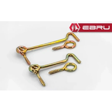 Eco Lounge Ebru Maymuncuk, Kapı Pencere Halkalı Çengel, Kanca Kilit 40 - 100 Adet