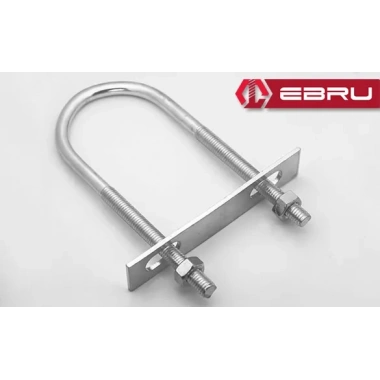 Eco Lounge Ebru U Civata, Karşılık Demiri + Somunlu - M10x60 - 20 Set