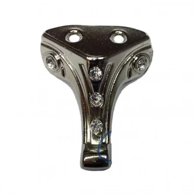 Eco Lounge Moda Taşlı Ahşap, Mdf, Sunta Sandık Ayağı, Kutu Ayak 3,5 cm - Nikel