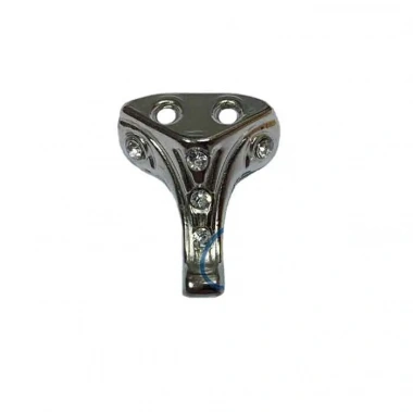 Eco Lounge Moda Taşlı Ahşap Sandık Ayağı, Kutu Ayak 2,5 cm - Nikel, 100 Adet