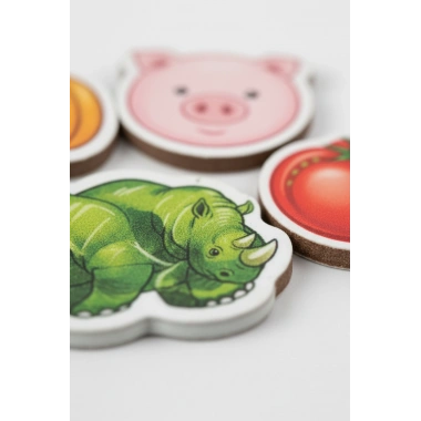 Eğitici Manyetik 30 Parça Hayvan ve 26 Parça Sebze-Meyve Seti