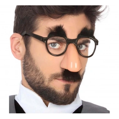 Eğlenceli Kılık Değiştirme Kaş Bıyık Mizah Gözlüğü 9x13 Cm