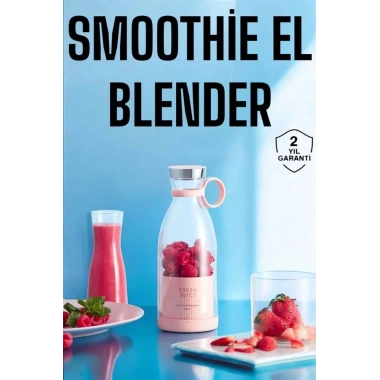El Blender Bardak Blender Şarjlı Taşınabilir Meyve Sıkcağı Smoothie