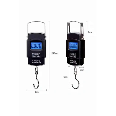 El Kantarı Dijital El Terazisi 50 Kg Kapasiteli LCD Ekranlı