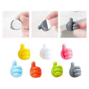 El Şeklinde Kauçuk Çok Amaçlı Kablo Tutacak 10 Adet (5468)